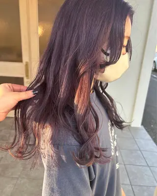 ロング 築地 なずなのヘアスタイル