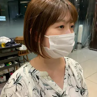 ショート タンバルモリパーマ 礒井メンキのヘアスタイル