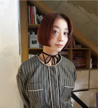 ショート BOTANIUM by Rr SALON 【ボタニウムバイアー ルサロン】所属・リクト/栄/矢場町/ ボブ/パーマ/艶髪のヘアスタイル