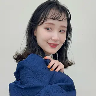 セミロング カラー パーマ ヘアアレンジ ニシダヒカリ🌙 髪質改善×似合わせのヘアスタイル