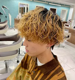 ショート パーマ メンズ 【メンズ特化】 池田大成✂︎のヘアスタイル