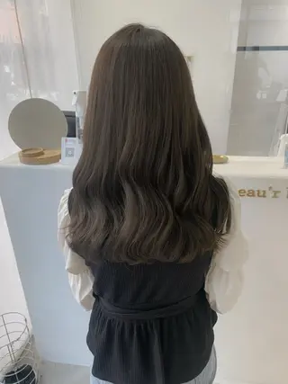 セミロング カラー 顔周りレイヤー 🎀マリノのヘアスタイル