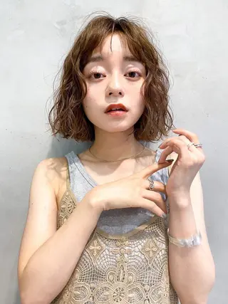 ミディアム カラー ヘアアレンジ 💝髪質改善💝_ chlom🌸春🌸のヘアスタイル