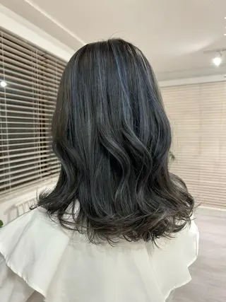 ミディアム カラー 💙まこと💙艶 カラー(Rico)のヘアスタイル