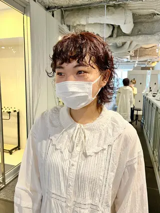 ショート カラー ショート/パーマ/ カラー/FUKOのヘアスタイル