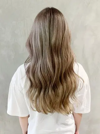 ロング カラー パーマ ヘアアレンジ ITbyALBUM 中野店のヘアスタイル