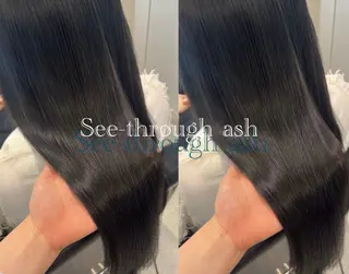 セミロング カラー 髪質改善・水素カラー ARIA（ému）のヘアスタイル