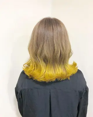 ミディアム ヤマグチ ヒカルのヘアスタイル