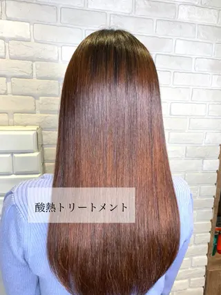 ロング 髪質改善/縮毛矯正 艶カラー/珠聡のヘアスタイル