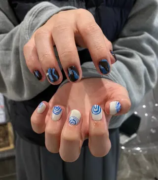 ネイル emu所属・けいこ🍊ニュアンス ネイル/個性派ネイルのネイルデザイン