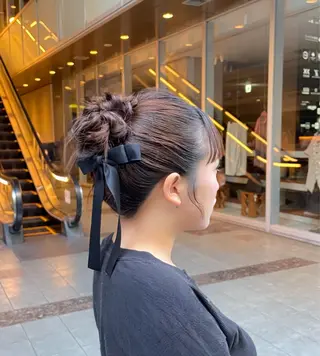 ロング フレアジェネラス所属・堀 綾花のヘアスタイル