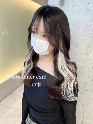 ロング りおな/エクステ /ミルクティーカラーのヘアスタイル