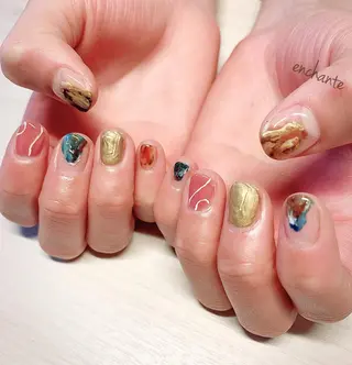 ネイル アンシャンテ所属・enchante 自由が丘のネイルデザイン