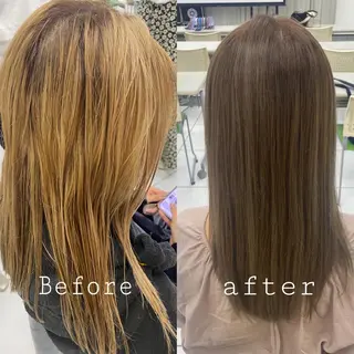 セミロング カラー 🦖鶴岡香純🦖 育休中のヘアスタイル