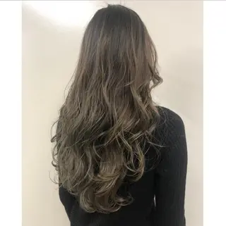 ロング カラー 韓国ヘア/レイヤー/ 暖色カラー/ Aiのヘアスタイル