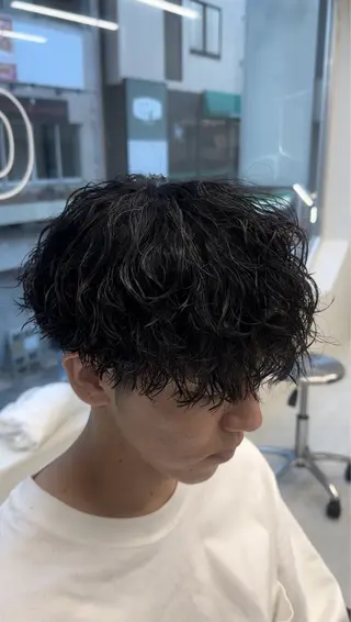 パーマ メンズ ニュアンス/フェザー /ウルフ/伶馬のヘアスタイル