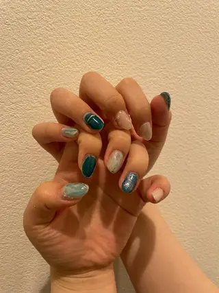 ネイル 束感まつ毛/ネイル/ LED♥KIRARAのマツエク・マツパデザイン