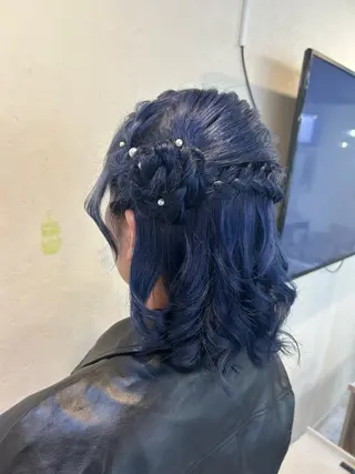 ミディアム ヘアアレンジ ヒナ🐣‪ /HINAのヘアスタイル