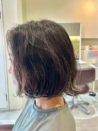 ミディアム パーマ FIX hair所属・ボブパーマ/ ウルフパーマ原科🪴のヘアスタイル