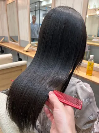 ロング ボブ/レイヤーボブ/ 髪質改善/梶川 夏季のヘアスタイル