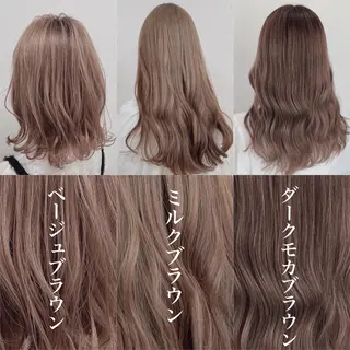 カラー 似合わせ💗骨格矯正 💗透明感カラー💗のヘアスタイル