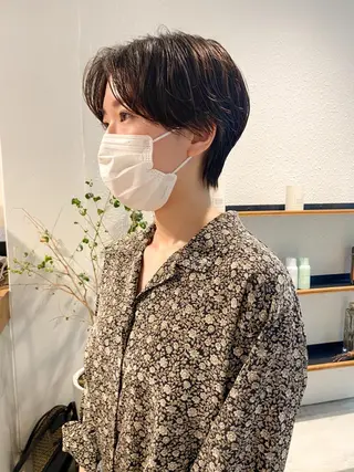 ショート カラー パーマ ヘアアレンジ メンズ キッズ ネイル マツエク・マツパ パーマスタイル🔅 sayacaのヘアスタイル