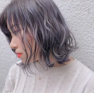 ミディアム カラー 髙井 麻帆のヘアスタイル