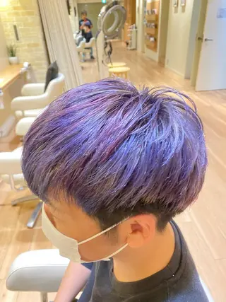 ショート ハイトーンエフェクト ブリーチいち丸のヘアスタイル