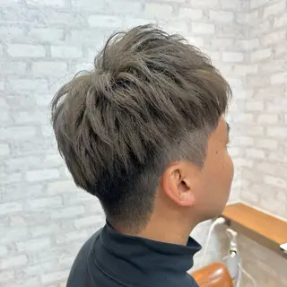 ショート カラー メンズ 髪質改善/ブラック ヘア/リンのヘアスタイル
