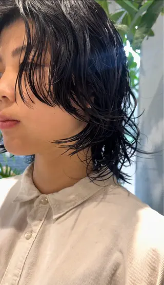 ミディアム パーマ パーマ/ボブ /レイヤー チヒロのヘアスタイル