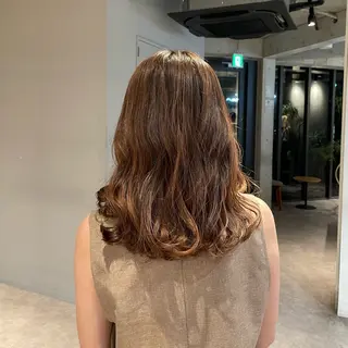 パーマ 葉月/ボブ/ 透明感カラー／中目黒のヘアスタイル