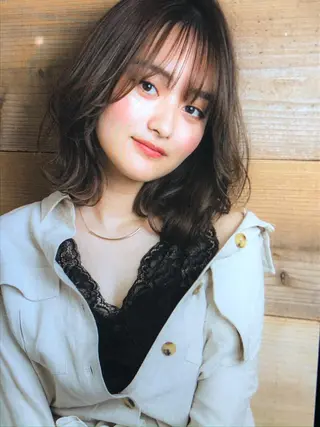 ミディアム 藤川 知也のヘアスタイル