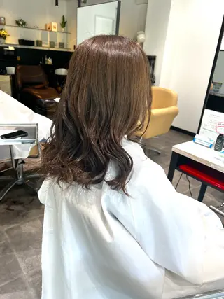 セミロング 福田 秀好のヘアスタイル