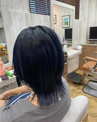 ショート カラー パーマ ヘアアレンジ メンズ キッズ ネイル マツエク・マツパ Saffyハリウッド トリートメント◎のヘアスタイル