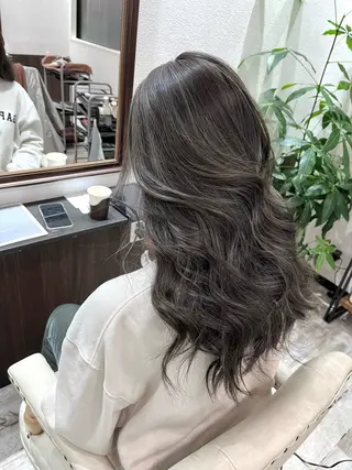 ロング カラー ヘアアレンジ Belle hair Design青野大貴のヘアスタイル