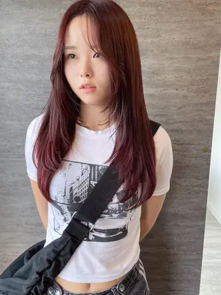 ロング JIEN MIUのヘアスタイル