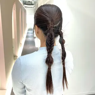 ロング ヘアアレンジ 髪質改善絹髪質感TR レイヤーカット/熊澤のヘアスタイル