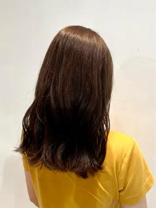 セミロング ☀️コミヤマミユ☀️ /パーマ/ハイトーンのヘアスタイル