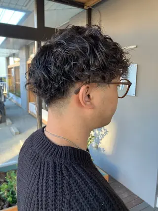 ショート パーマ メンズ fulam所属・佐藤悠生/郡山 メンズパーマ.カットのヘアスタイル