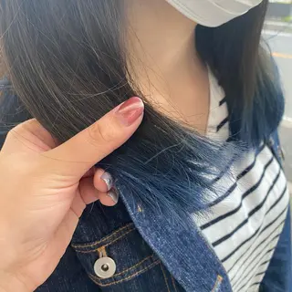 セミロング 猪股 華乃のヘアスタイル