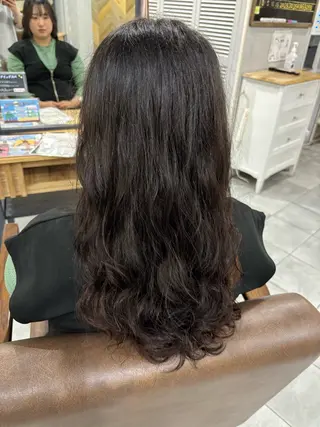 ロング パーマ ❄️中野侑香❄️ ハイライト/ブリーチのヘアスタイル
