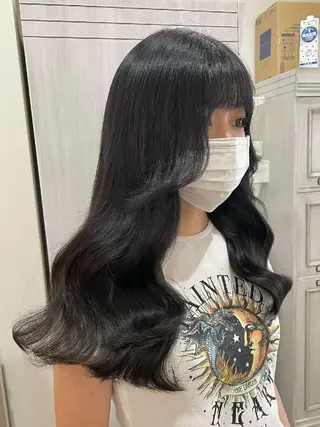 ロング カラー キッズ ORIKA 美容室のヘアスタイル