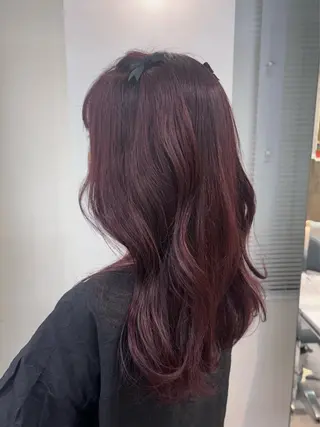 セミロング カラー 巻いても可愛いボブ♡ momochan🍑のヘアスタイル