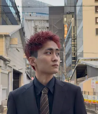 カラー メンズ SALOWIN梅田茶屋町North店所属・岡田/メンズ特化/パ ーマ&ショートのプロのヘアスタイル