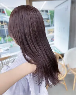 ミディアム カラー 盛れる顔周り /透明感/かりん🎀のヘアスタイル