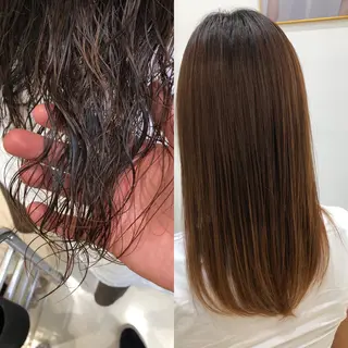 ミディアム カラー パーマ 堀井 凌平のヘアスタイル