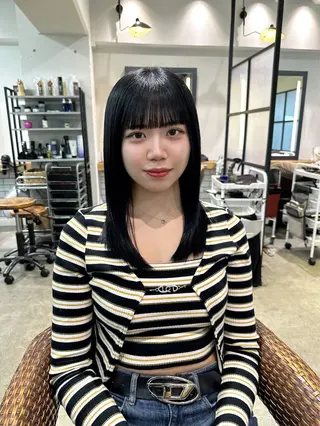 ミディアム カラー パーマ ヘアアレンジ メンズ キッズ 🌈髪質改善TR 艶カラーユウダイ🌈のヘアスタイル