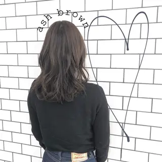 ミディアム カラー お洒落パーマ/ 艶カラー/michiのヘアスタイル