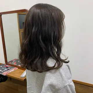 セミロング Ririkoボブ 透明感カラー🤍のヘアスタイル