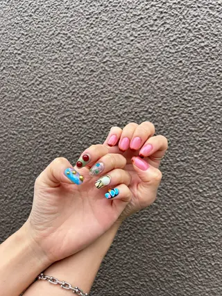 ネイル キラキラオメメ みずなのネイルデザイン